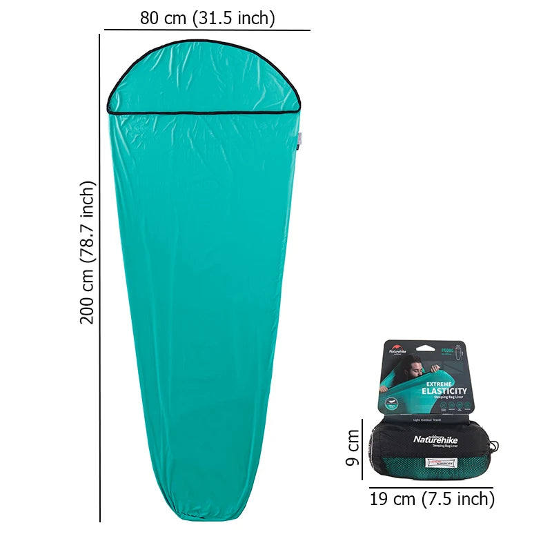 Naturehike Sleeping Bag Liner Mummy Sleeping Bag Liner Single Sleeping Bag Liner Ultralight Portable Camping Sleeping Bag Liner