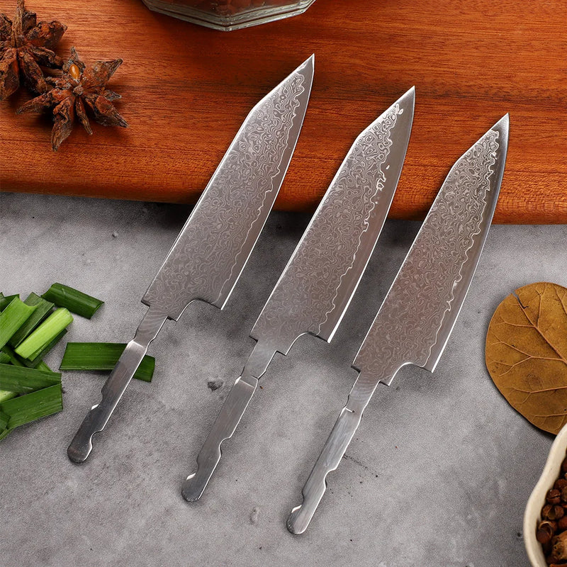 Mini Version DIY Damascus 67-Layer Blade Kitchen Outdoor Camping Household Fruit Survival EDC Tool Knife