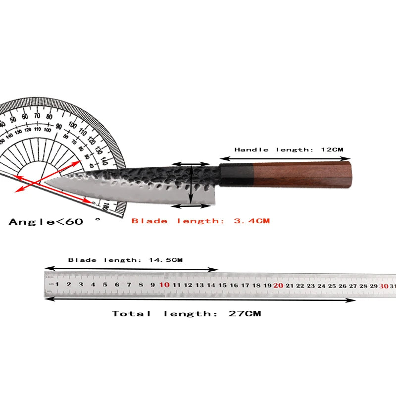 8Cr17MoV steel core blade 5.5-inch kitchen chef professional cooking EDC tool outdoor camping fruit cutting tool
