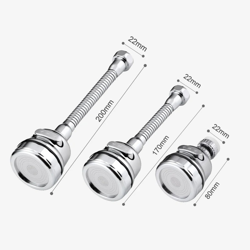 Kitchen Gadgets 3 Modes 360 Rotatable Bubbler High Pressure Faucet Extender Water Saving Bathroom Kitchen Accessories Supplies