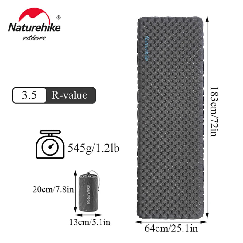 Naturehike Camping Mat Air Mattress Ultralight Camping Mattress Sleeping Mat Camping Bed Sleeping Pad Inflatable Mattress