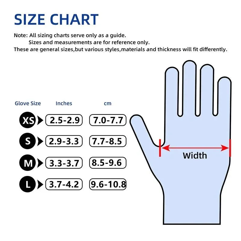 Black Nitrile Disposable Gloves 20/50/100PACK Latex Free Industrial Grade Household Gloves for Tattoo Hair Dye Cleaning Mechanic