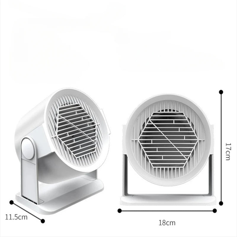 New Compact Portable Mini 400W Electric Heater Fan for Office Desk, Small Desktop Winter Warm Air Blower Appliance, Efficient 11