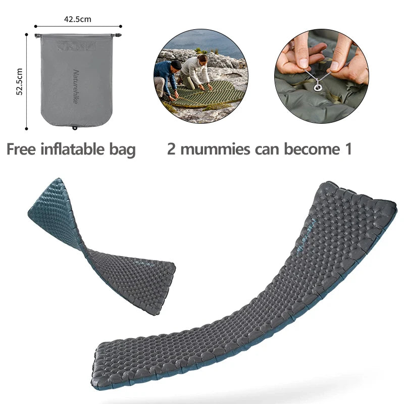 Naturehike Camping Mat Air Mattress Ultralight Camping Mattress Sleeping Mat Camping Bed Sleeping Pad Inflatable Mattress