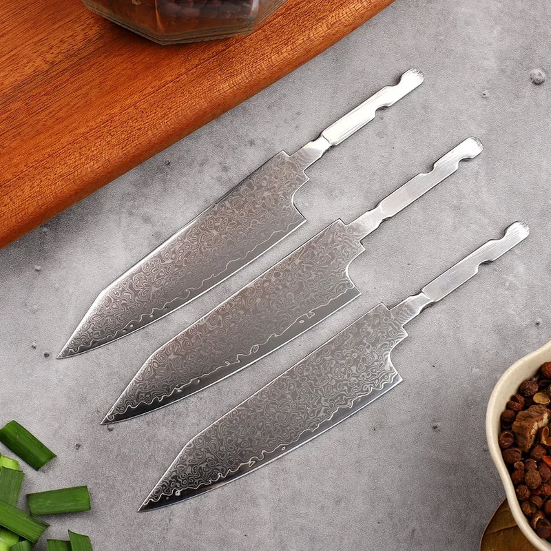 Mini Version DIY Damascus 67-Layer Blade Kitchen Outdoor Camping Household Fruit Survival EDC Tool Knife